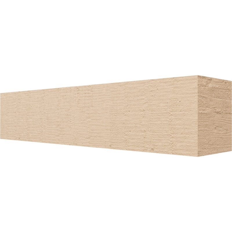 Block Block Woodgrain TimberThane Raider Tail, apprêté brun clair, H 6 po x l 28 po x P 6 po