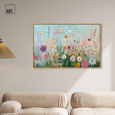 Art Remedy Playful Flower Art Canvas, Lush and Lovely I