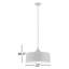 Luminaire suspendu cylindrique à 1 lumière Cathelyne-1812007436