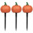 Lighted Jack-o-Lantern Halloween Pathway Markers