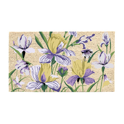 Golden Lilac Coir Mat