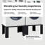 Vidaxl Washing Machine Pedestal Stand Holder Raiser Dryer Pedestal Stand White