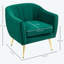 Velvet-Feel Back Accent Chair --934495355