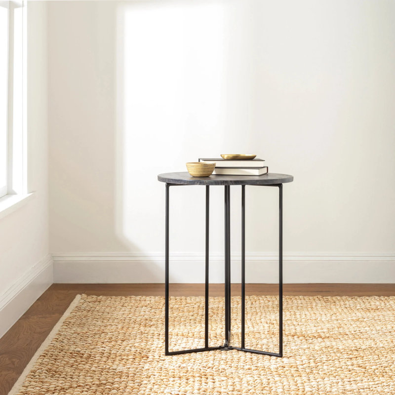 Meghan Ivory/Natural Handwoven Jute Rug, Rectangle 7'6" x 9'6"