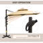 Parasol rond en porte-à-faux avec mât central (base non incluse)-1066727084