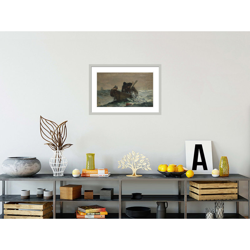 «The Herring Net» par Winslow Homer, impression giclée sur cadre, 20,58 po H x 29,5 po L