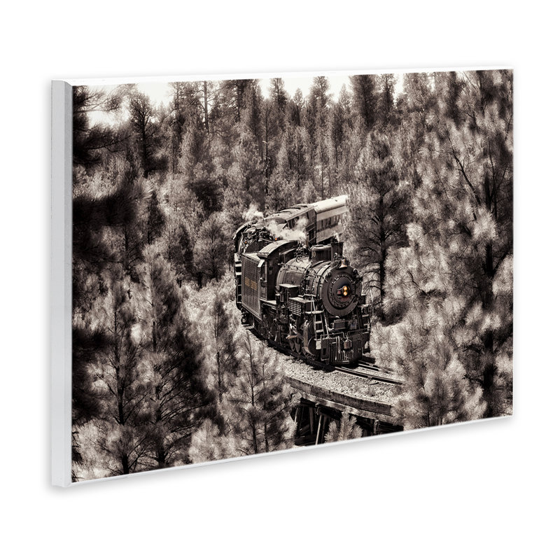 «Train on Curving Path» par David Drost, H 13 po x l 19 po