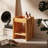Manhattan 14.9" Nightstand, Solid Beech Wood Minimalist Bedside Table for Bedroom