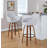 Sarah Fixed-Height Fabric Bar & Counter Stool with Bent Wood Legs & Round Footrest-105493368-100169897