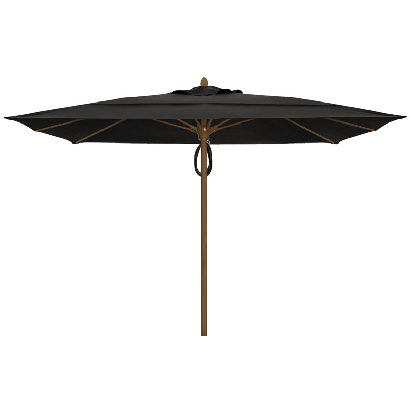 Parasol de marché carré 10 pi Prestige, Sunbrella® - noir, Bronze champagne