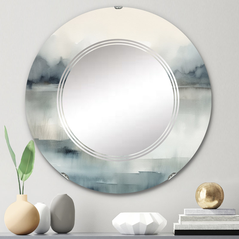Miroir mural rond Douberly, 24 po x 24 po