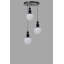 Lustre réglable élégant, structure en métal avec capuchon en verre, 11,8 po de diamètre x 5,9 po de hauteur | 3 x douilles E27 (40 W maximum) | Design moderne blanc et noir, pour la salle à manger et les espaces de vie, indice de protection IP20-1054004435-1054004442-1054004440