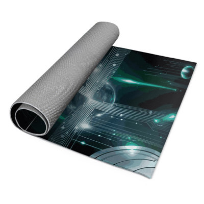 Hyperspace Rift Indoor And Outdoor Area Rug