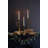  Trumpet-Shaped Antique Brass Taper Candle Holders Set of 3, 12" H