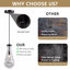 Luminaires suspendus, luminaires suspendus modernes noirs