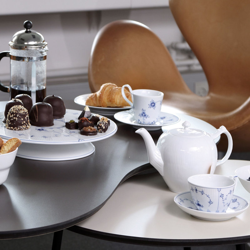 Royal Copenhagen Blue Fluted Plain Cake Stand