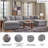 Braintree 4-Piece Double Chaise Sectional