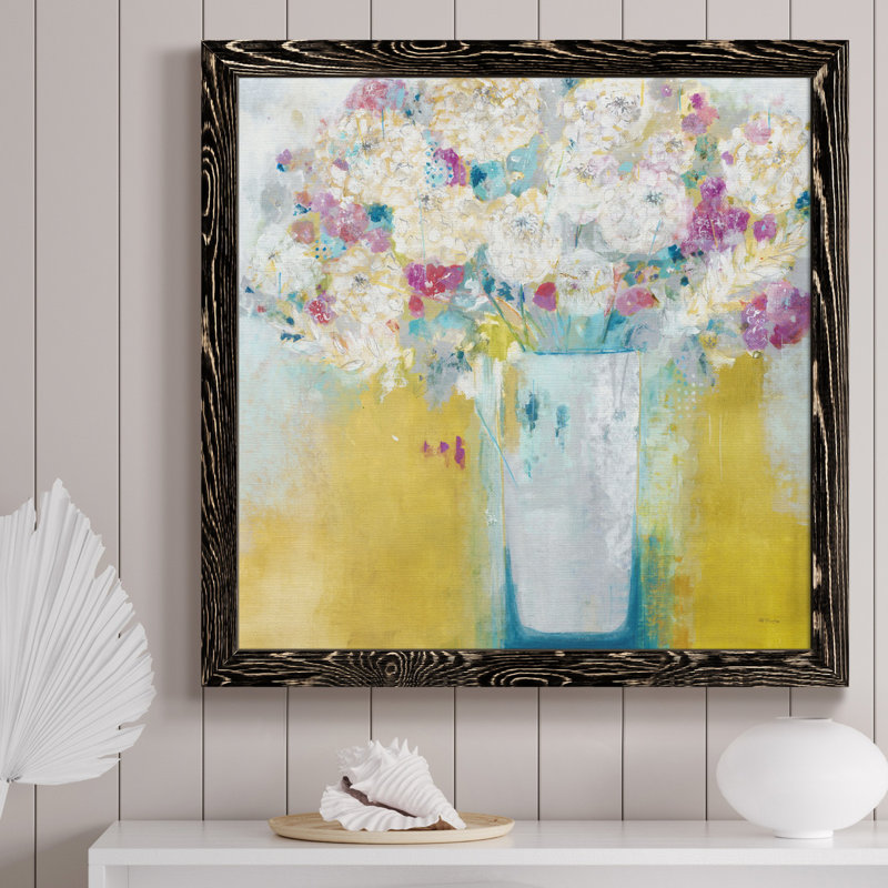 Toile encadrée de qualité supérieure Morning Morning, H 31,5 po x l 31,5 po x P 1,5 po, Cadre noir