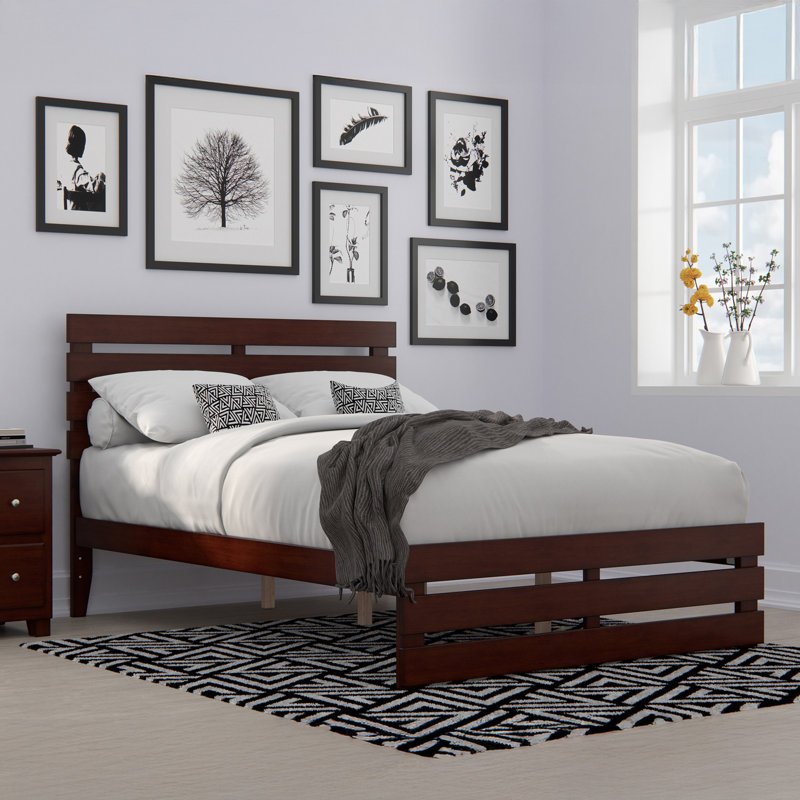 Jaqson Slat Bed, Full / Double, Walnut