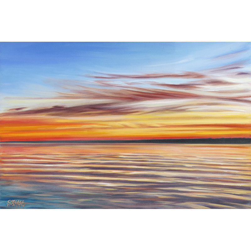 Tranquil Sky I by Carolee Vitaletti - Wrapped Canvas Painting, 30cm H x 46cm W x 3.8cm D
