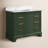 Goleta 42" W Solid and Manufactured Wood Single Bathroom Vanity with Marble Top-1259243499