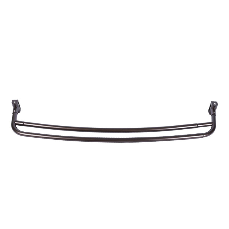 70'' Oil Rubbed Bronze Double Curved Shower Curtain Rod