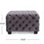 Gris avec velours à boutons, esthétique moderne, l 29,19 po de largeur x profondeur 17,94 po de hauteur, élément de velours, l P H-1690820232