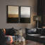 Art mural encadré, rétro, antique, classique pour chambre à coucher - 16 po x 24 po x 2 panneaux-1856241385-1856241383