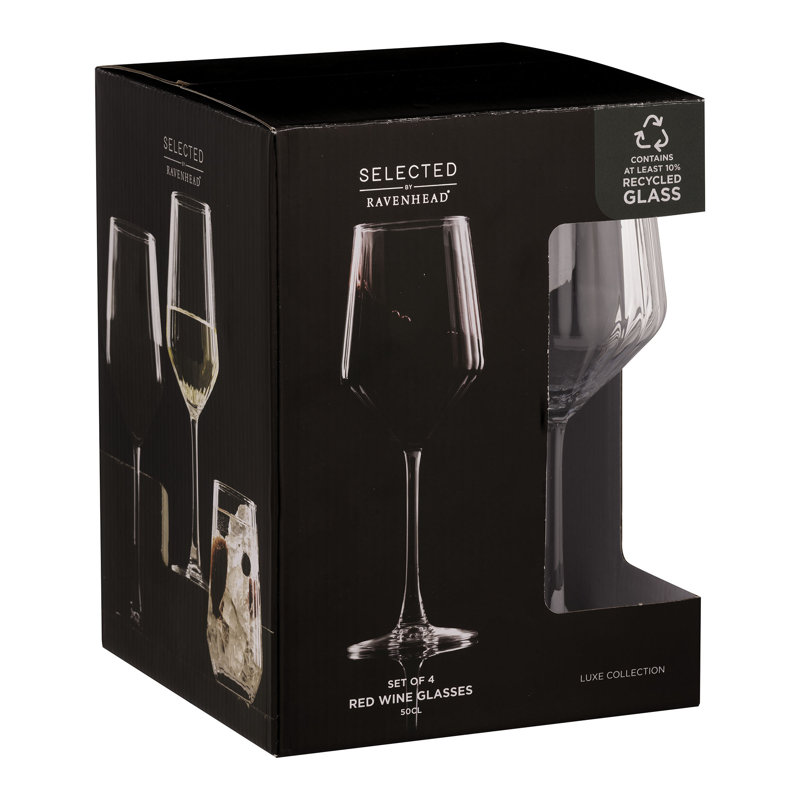 Ravenhead Luxe Wine Glasses, Red, 500ml
