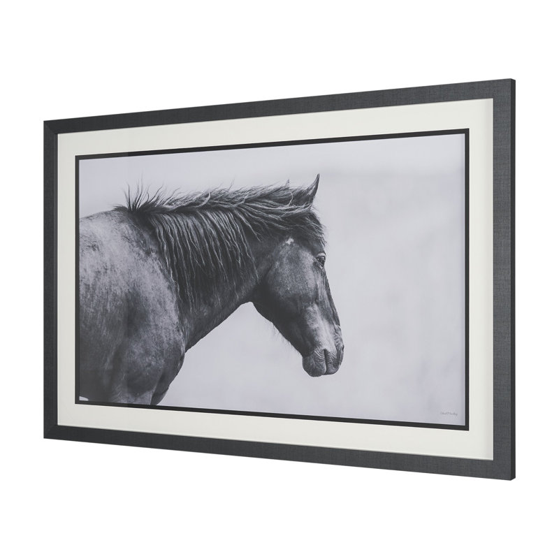 «Silent Gaze» par Chad Mackay, reproduction d'art encadrée sous verre