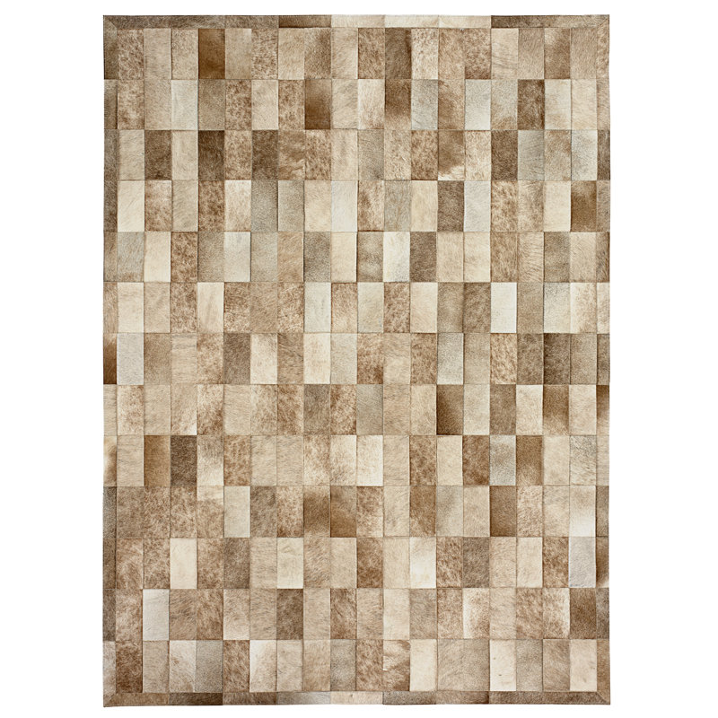 Tapis taupe / ivoire / gris Gardel, 6 x 9