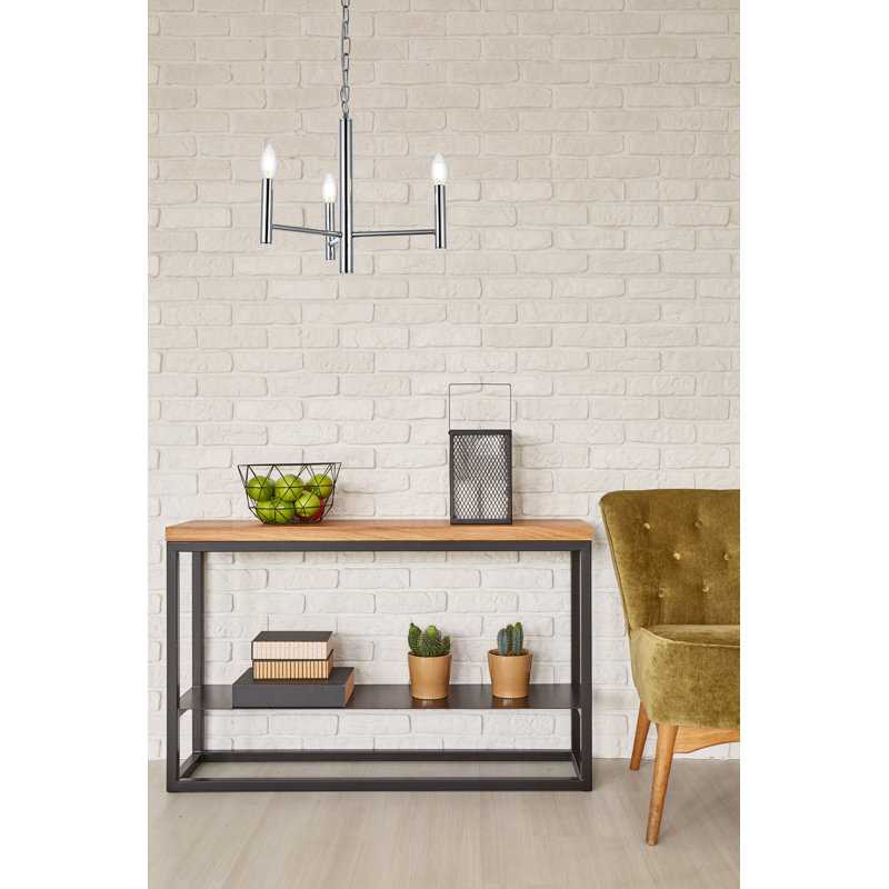 Cartell Unique Geometric Pendant, Chrome, 14.9" H x 17" W x 17" D, 3 Lights