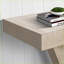 Table basse rétro en bois vieilli avec placage en bois massif à 2 niveaux, peu encombrant pour le salon Hall d'entrée