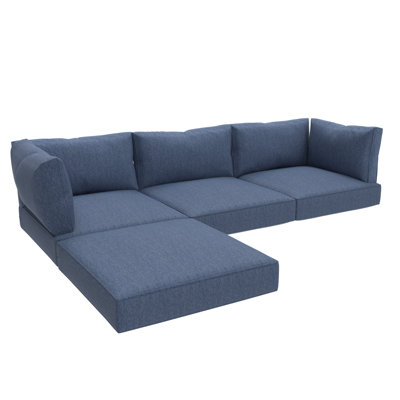 Outdoor Sectional Sofa Replacement Cushions Set, 5 Inch by Corrigan Studio