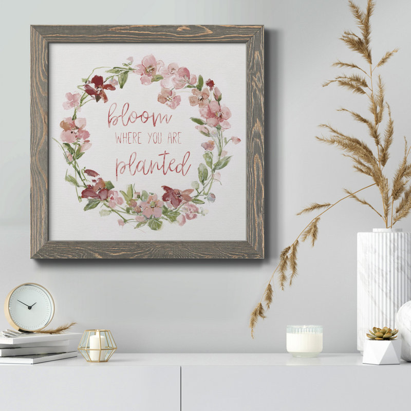 «Succulent Trio I», peinture sur toile encadrée, H 27,5 po x l 27,5 po x P 1,5 po, Encadré gris