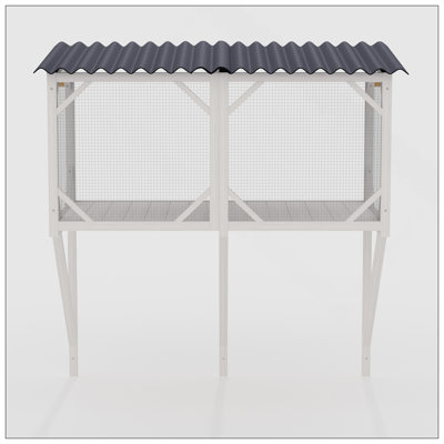 Cat Window Box, 43.3" Catio Outdoor Cat Enclosure For Sunbathing, Napping & Viewing, Window Perch For Large Indoor Cats - All Weather Use, Cat Cage