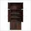 Armoire de rangement autoportante haute avec portes et tablettes, tablettes réglables, bois de qualité E1, pour garde-manger, armoires de rangement pour cuisine