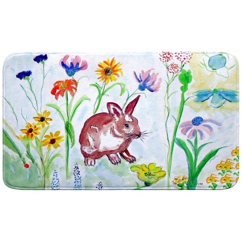 Tapis de bain Whiskers Bunny, Simple - L 18 po x l 30 po