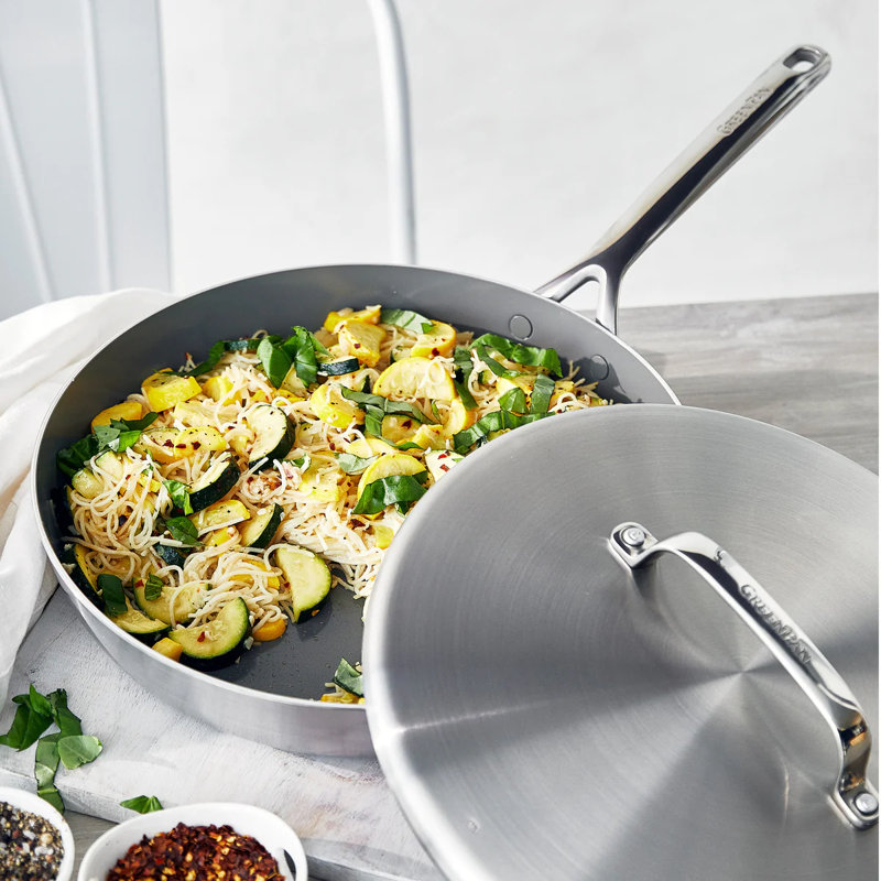 GreenPan GP5 Healthy Ceramic Nonstick Stainless Steel 14 Piece Cookware Set