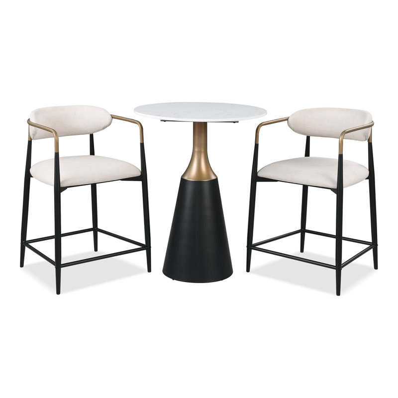 Hillard 3-Piece Counter Height Dining Table Set