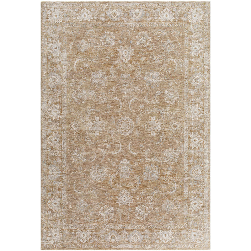 Tapis traditionnel tissé à la machine Aunah, Rectangle 2 pi 8 po x 3 pi 11 po