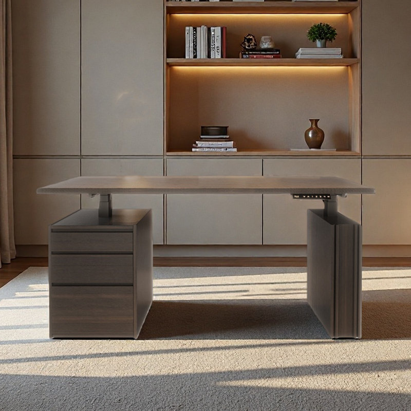 Bureau Blanchet, Tanné, H 53,94 po x l 62,99 po x P 25,59 po