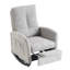 Chaise berçante d'appoint avec repose-pieds et pieds en bois d'hévéa à haut dossier-720366608