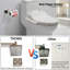 Ensemble d'accessoires de salle de bain 5 pièces, accessoires de salle de bain, fixation murale, acier inoxydable-119738456