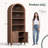 Storage Bookcase/Arched Cabinet With Fluted Doors & Adjustable Shelves – Entryway, Living Room-2132478059-2138823600
