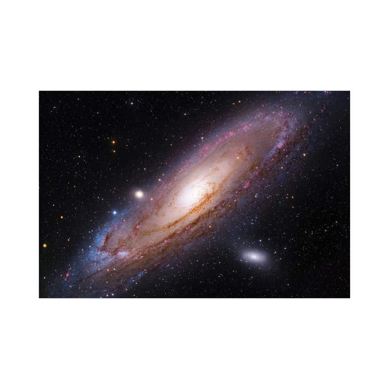 La galaxie d'Andromède (M31) par Robert Gendler - impression sur toile tendue, H 18 po x l 26 po x P 1,5 po