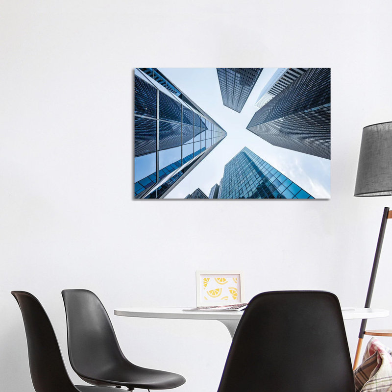 Office Buildings Near Wall Street by Jan Becke - Wrapped Canvas Print, 101.6 cm H x 66.04 cm W x 3.175 cm D
