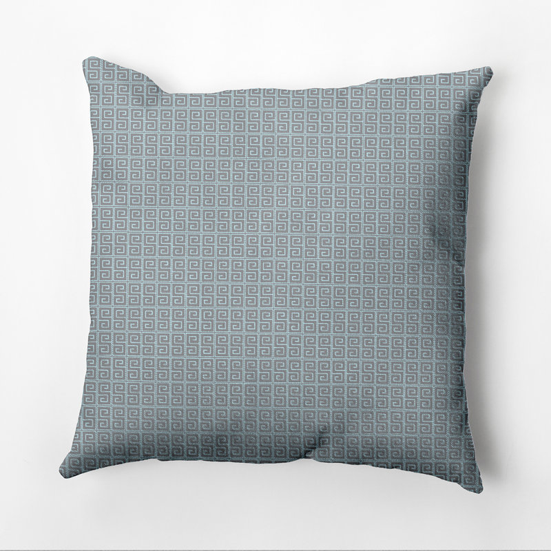 Geometric Reversible Throw Pillow, 26" H x 26" W, Classic Gray/Omar