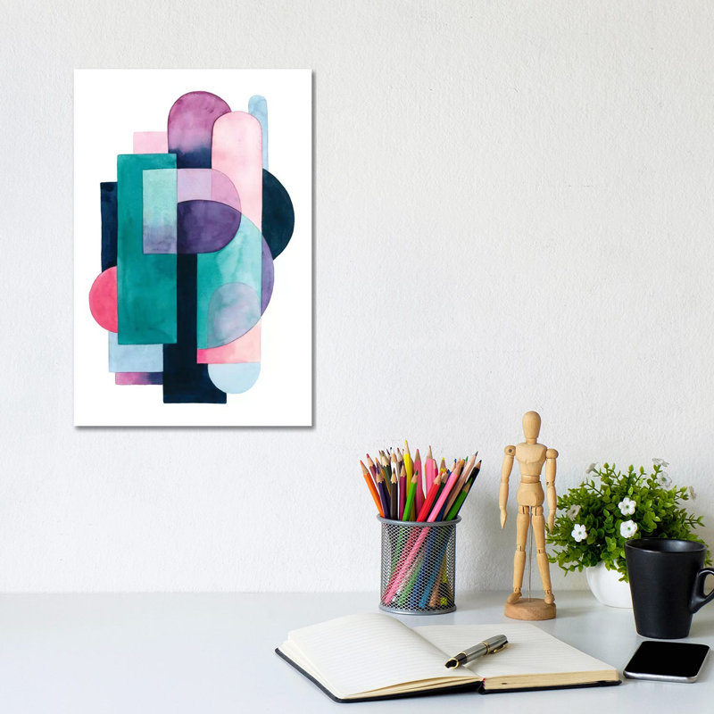 Urban Deco II by Grace Popp - Wrapped Canvas Painting, 30.48cm H x 20.32cm W x 1.91cm D