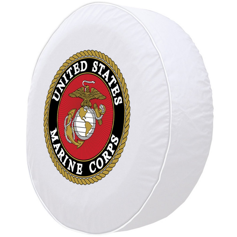 Housse de roue de cravate US Military, Blanc, F, Corps de marine